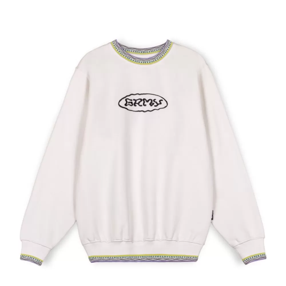 Grimey Sudadera Ufollow - White | Spring 23 Clearance