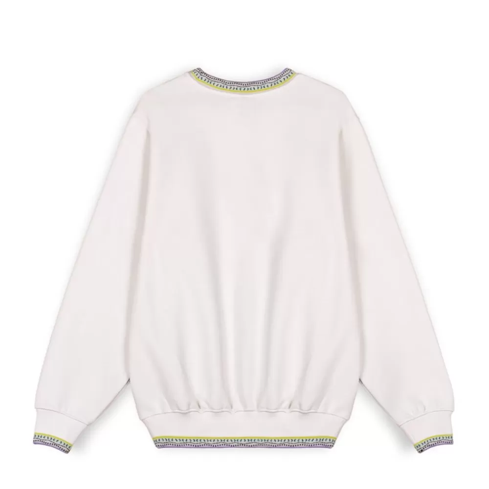 Grimey Sudadera Ufollow - White | Spring 23 Clearance