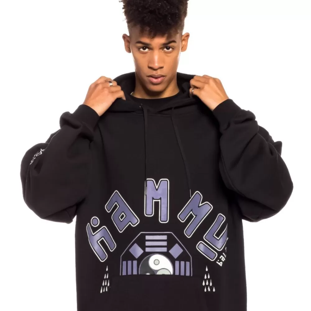 Grimey Sudadera "Space Hammu X " Hoodie - Black | Spring 22 Clearance