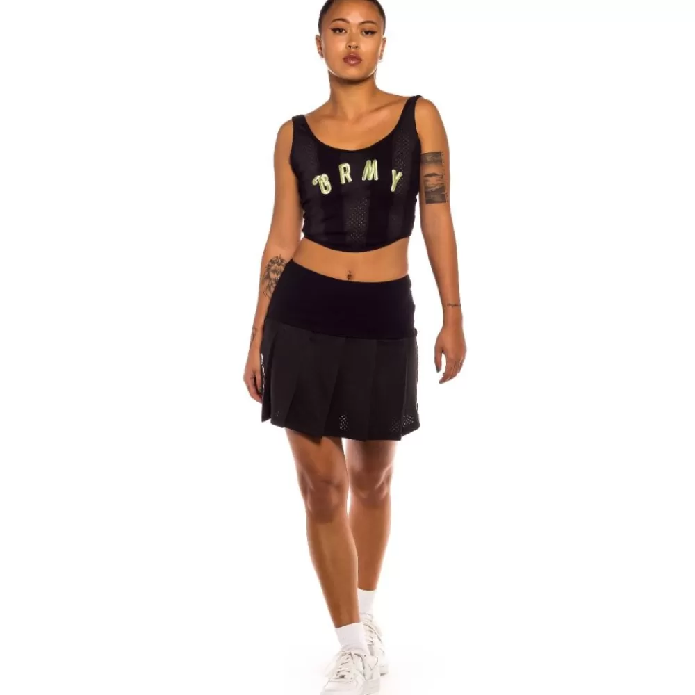 Grimey Top De Chica "Jungle Punch" Mesh - Black | Spring 22 Sale