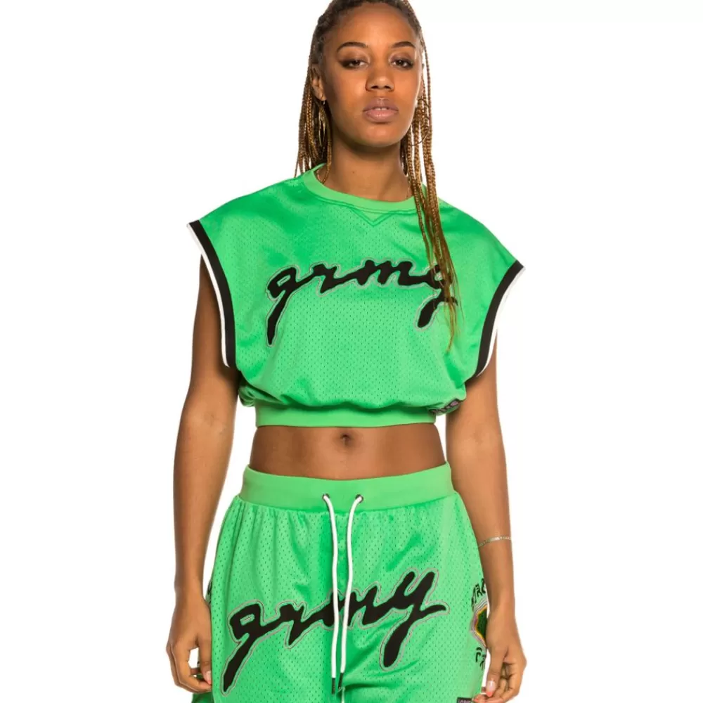 Grimey Top De Chica Strange Fruit Mesh - Green | Spring 21 Best Sale