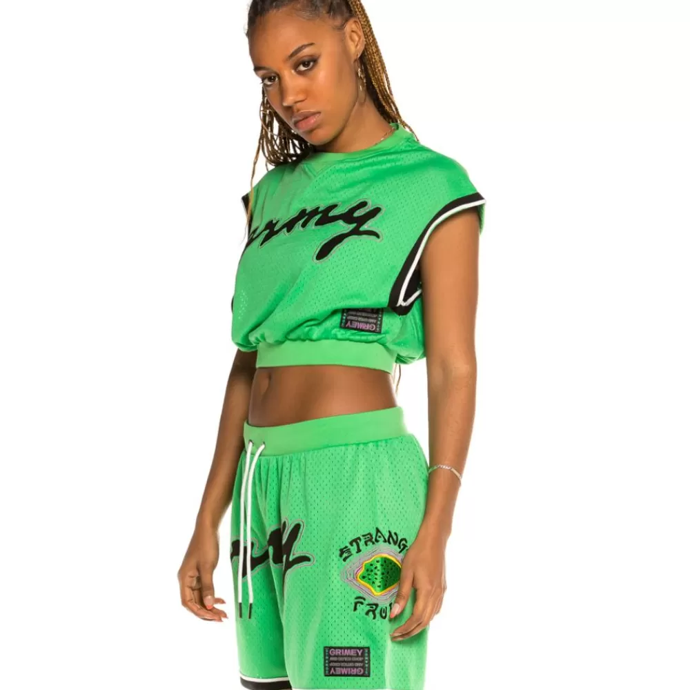 Grimey Top De Chica Strange Fruit Mesh - Green | Spring 21 Best Sale