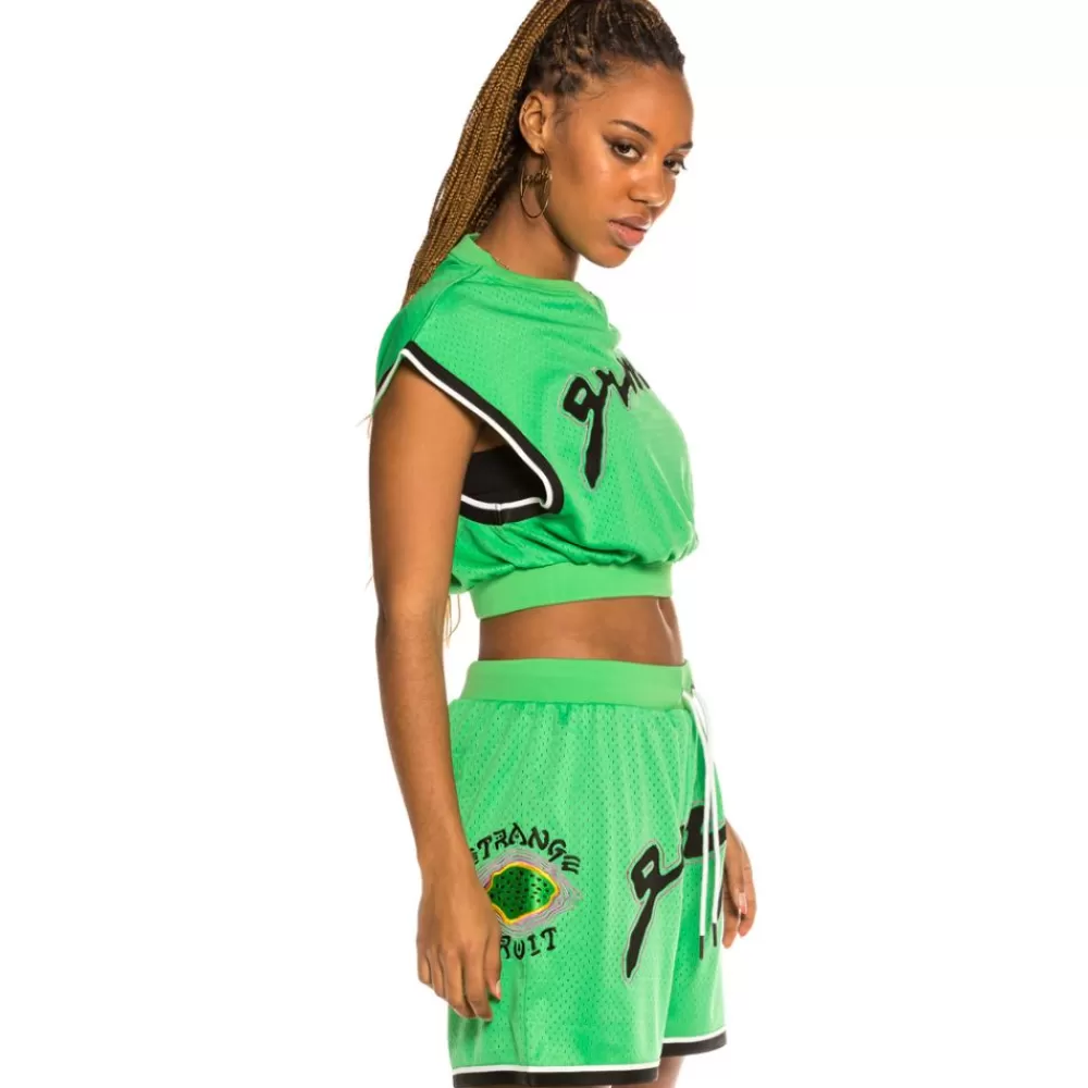 Grimey Top De Chica Strange Fruit Mesh - Green | Spring 21 Best Sale