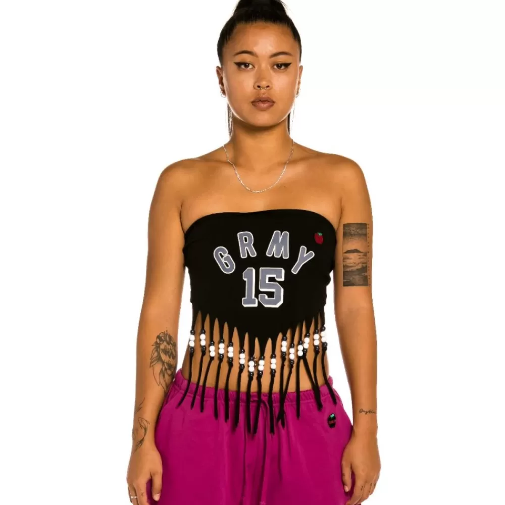 Grimey Top De Chica "Trespass" Sleeveless - Black | Summer 22 Hot
