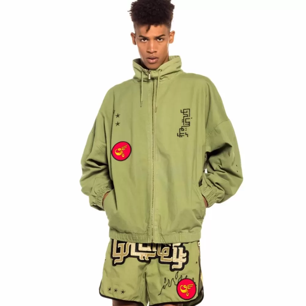 Grimey Track Jacket "Glorified" - Green | Spring 22 Cheap