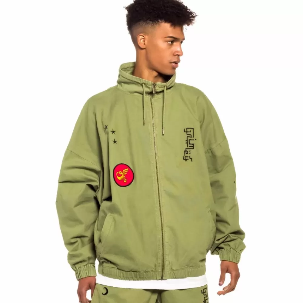 Grimey Track Jacket "Glorified" - Green | Spring 22 Cheap