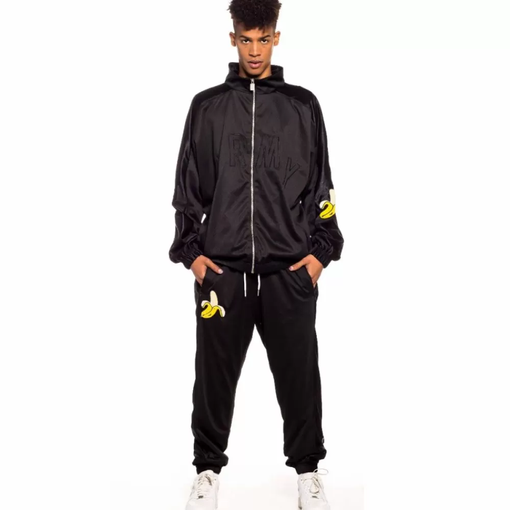 Grimey Track Jacket Jungle Punch - Black | Spring 22 Flash Sale
