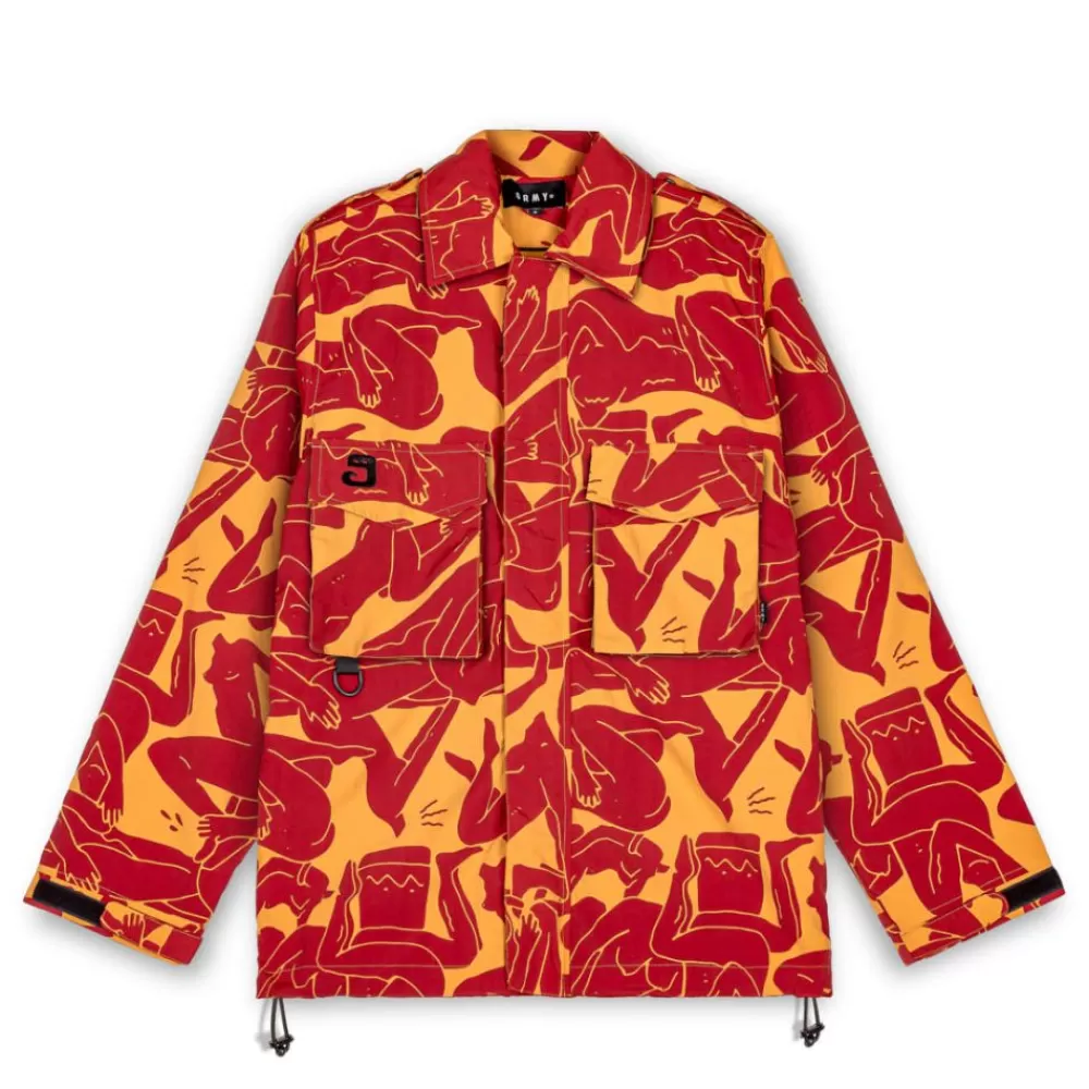 Grimey Track Jacket "Lust Mantra" - Brown | Fall 22 Flash Sale