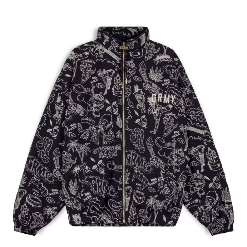 Grimey Track Jacket The Toughest Black | Spring 23 Sale