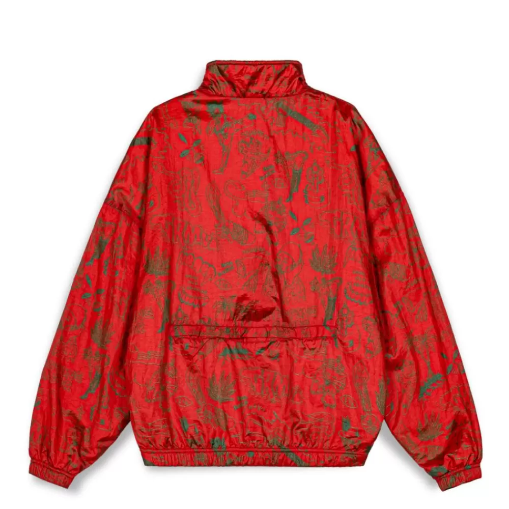 Grimey Track Jacket The Toughest Satin Red | Spring 23 Cheap