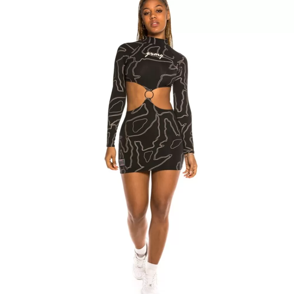 Grimey Vestido Chica "Strange Fruit All Over Print" - Black | Spring 21 Store