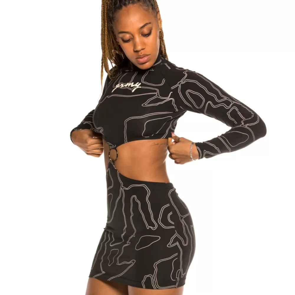 Grimey Vestido Chica "Strange Fruit All Over Print" - Black | Spring 21 Store