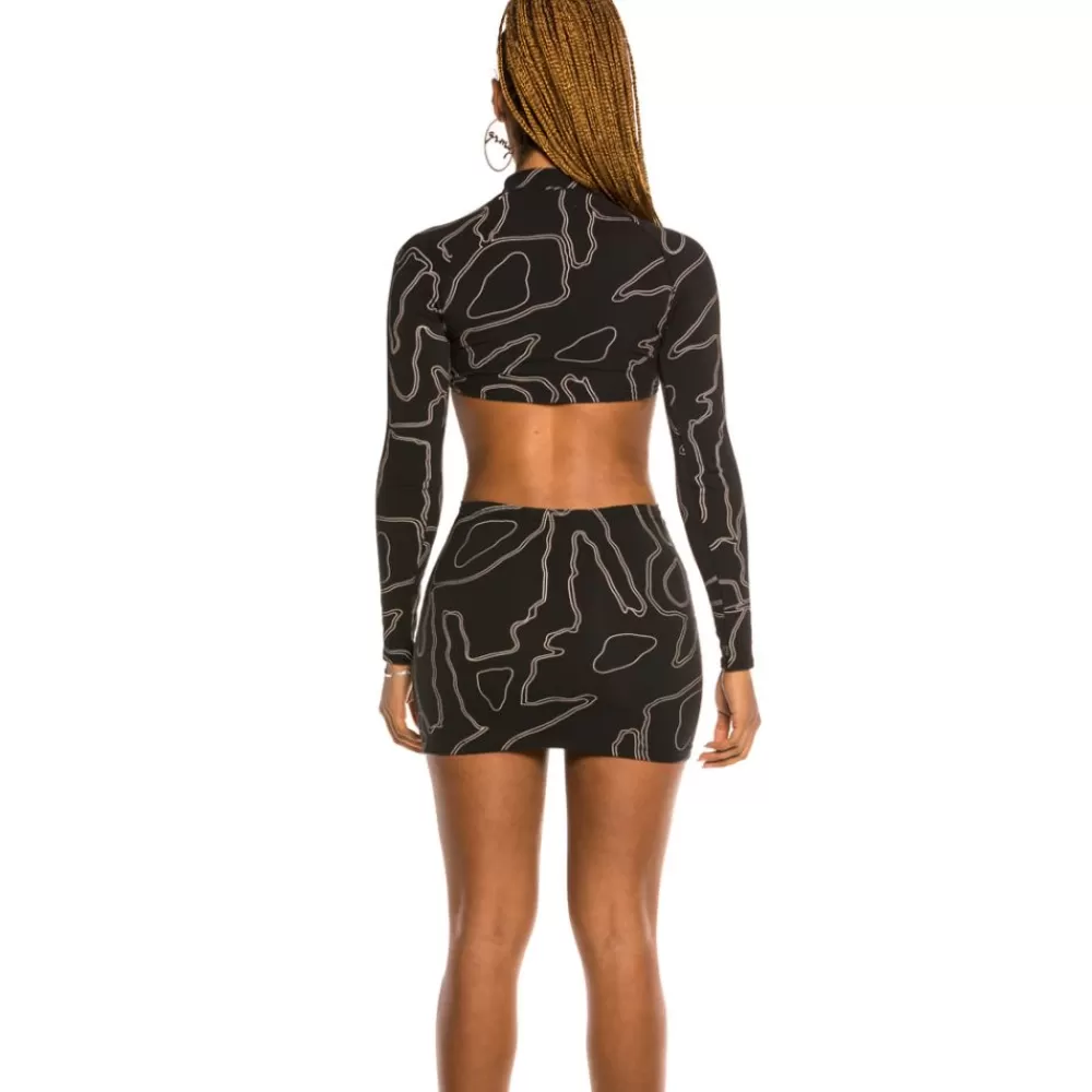 Grimey Vestido Chica "Strange Fruit All Over Print" - Black | Spring 21 Store